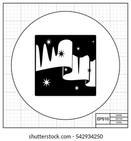 Northern lights simple icon