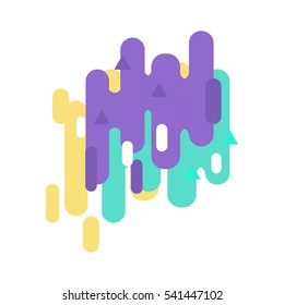 Northern lights vector illustration.