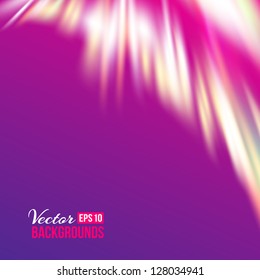 The northern lights. Vector illustration, eps 10, contains transparencies.