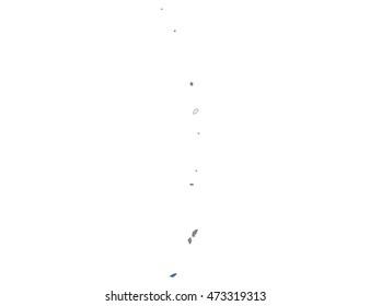 northern Mariana Islands country flag on white background.