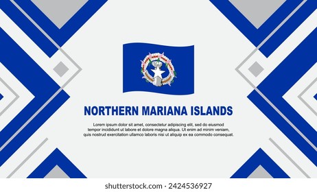 Northern Mariana Islands Flag Abstract Background Design Template. Northern Mariana Islands Independence Day Banner Wallpaper Vector Illustration. Template