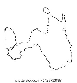 Northern Mindanao Region map, administrative division of Philippines. Vector illustration.