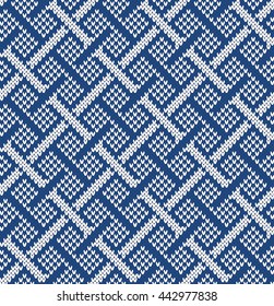 Northern motifs Seamless Knitting Pattern