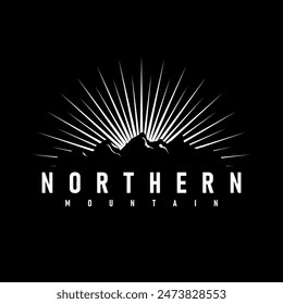 Vector de diseño de logotipo de north mountain