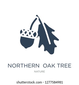 northern  oak tree icon vector on white background, northern  oak tree trendy filled icons from Nature collection, northern  oak tree vector illustration