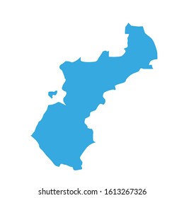Northern Ostrobothnia region map of the country of Finland