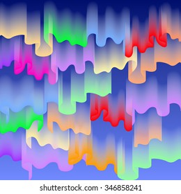 Northern or polar lights, copy-space background, vector illustration art