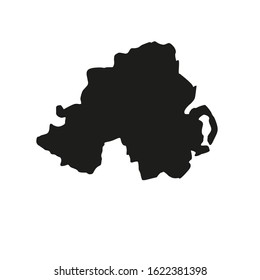 Northern region map in Ireland