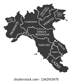 Northern Regions Of Italy Map
