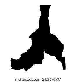 Northern Upper Nile State map, administrative division of South Sudan. Vector illustration.