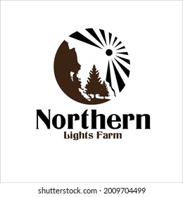 northern vacation logo designs simple for travel logo