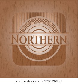Northern vintage wood emblem