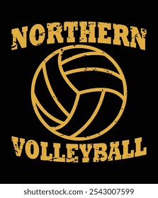 Northern Volleyball Classic Vintage Distressed