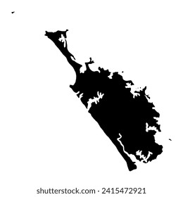 Northland Region map, administrative division of New Zealand. Vector illustration.