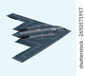 Northrop Grumman B-2 Spirit Bomber | Aircraft Wiki | Vector illustration Design
