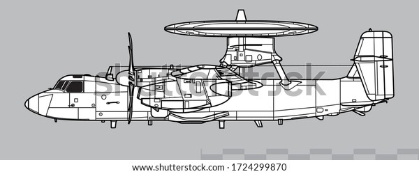 Northrop Grumman E2d Advanced Hawkeye Vector Stock Vector Royalty Free