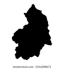 Northumberland map, ceremonial county of England. Vector illustration.