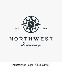 Northwest Compass Logo Design Template