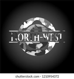 North-west grey camo emblem