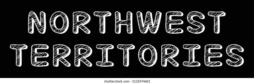Northwest Territories Lettering Vector Design.