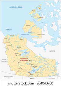 Northwest Territories Map