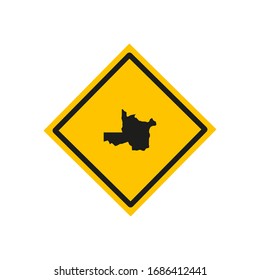 northwestern map vector in zambia country