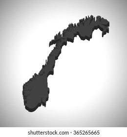 Norway - 3D map