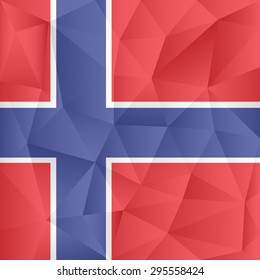 Norway abstract background consisting of triangles