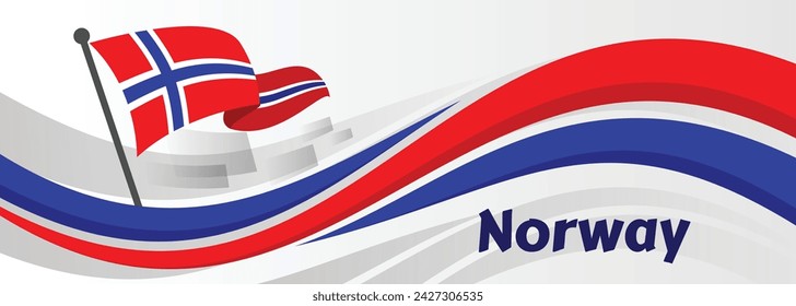 Norway background, Norway celebration template banner