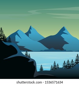 Norway Beautiful Amazing Scenery Landscape Stock Vector (Royalty Free ...