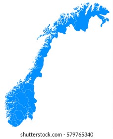 norway blur map