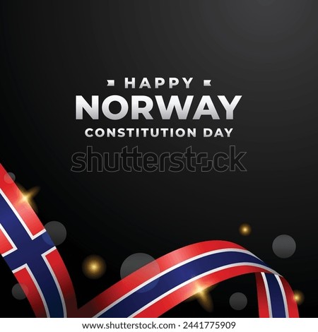 Norway Constitution day design illustration collection