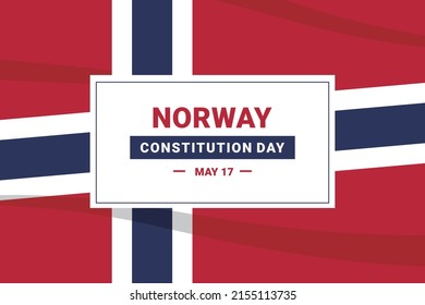 Norway Constitution Day. Vector Illustration. The illustration is suitable for banners, flyers, stickers, cards, etc.