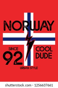 norway cool dude,t-shirt design