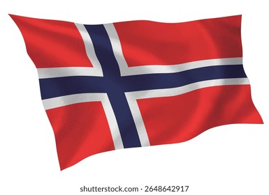 Norway country flag silk icon