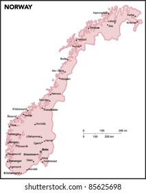 Norway Country Map