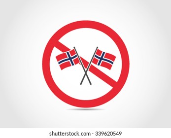 Norway Emblem Flag Ban