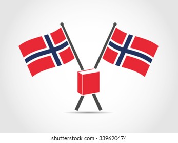 Norway Emblem Flag Book