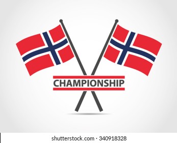 Norway Emblem Flag Championship