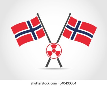 Norway Emblem Flag Hazard Danger