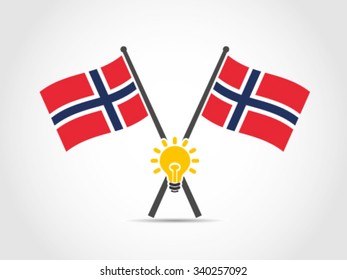 Norway Emblem Flag Idea