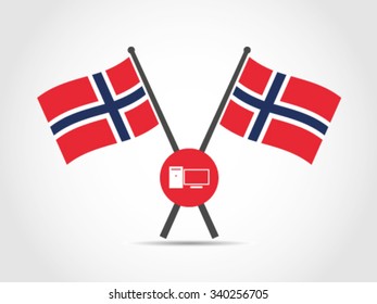 Norway Emblem Flag PC