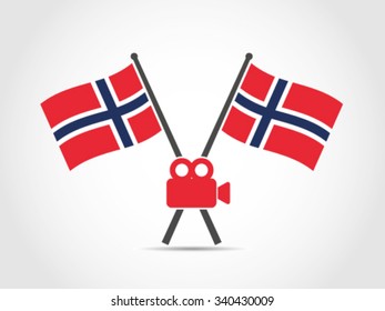 Norway Emblem Flag Video Camera