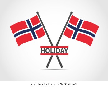 Norway Emblem Holiday