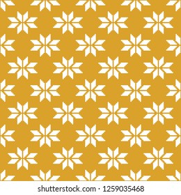 Norway fairisle seamless pattern design in vector