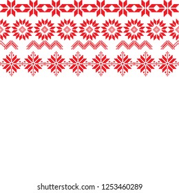 Norway fairisle sweater design in vector