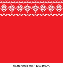 Norway fairisle sweater design in vector
