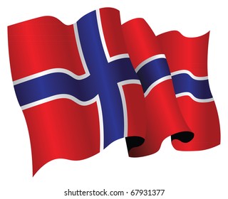 Norway Flag Stock Vector (Royalty Free) 67931377 | Shutterstock