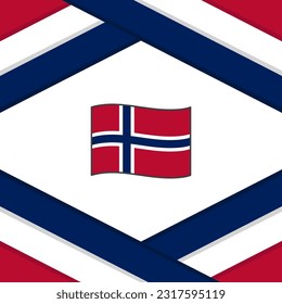 Norway Flag Abstract Background Design Template. Norway Independence Day Banner Social Media Post. Norway Template