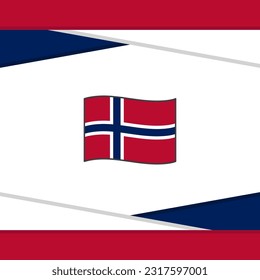 Norway Flag Abstract Background Design Template. Norway Independence Day Banner Social Media Post. Norway Vector